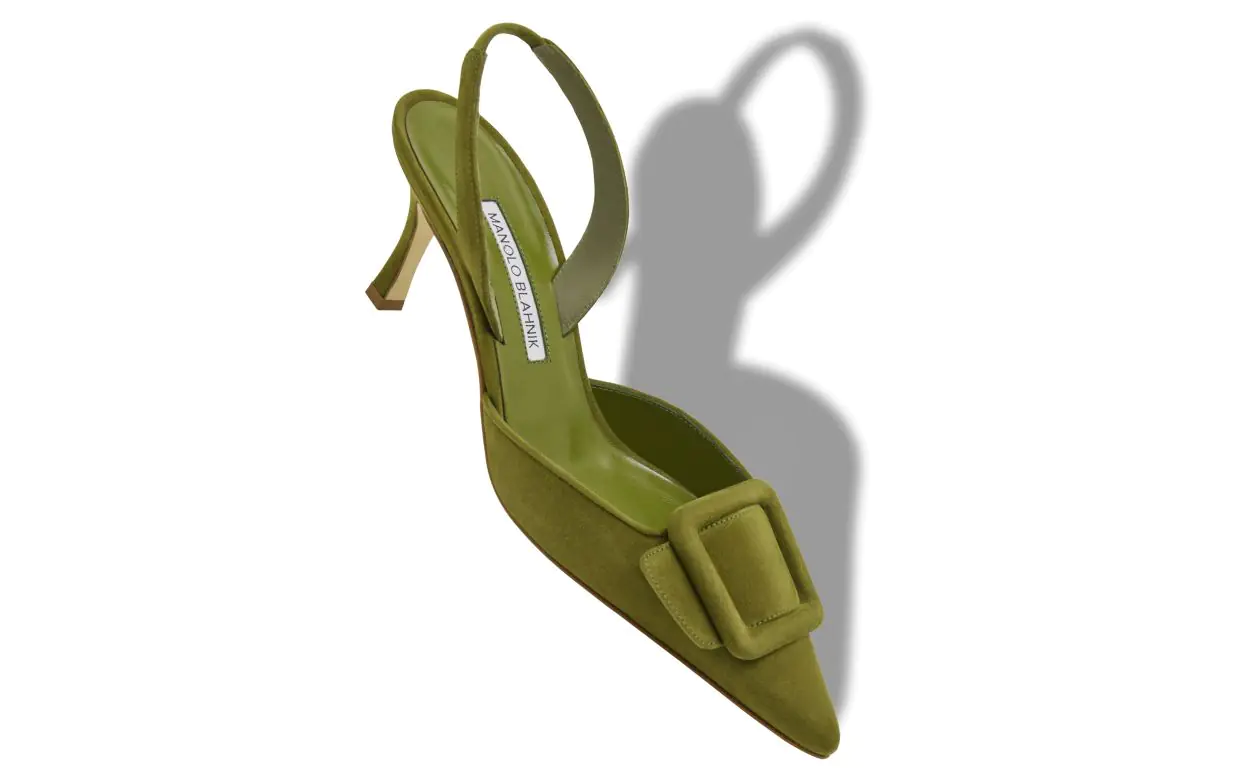 Manolo Blahnik green heels