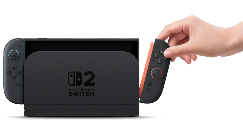 Nintendo Switch 2 showing magnetic Joy-Con