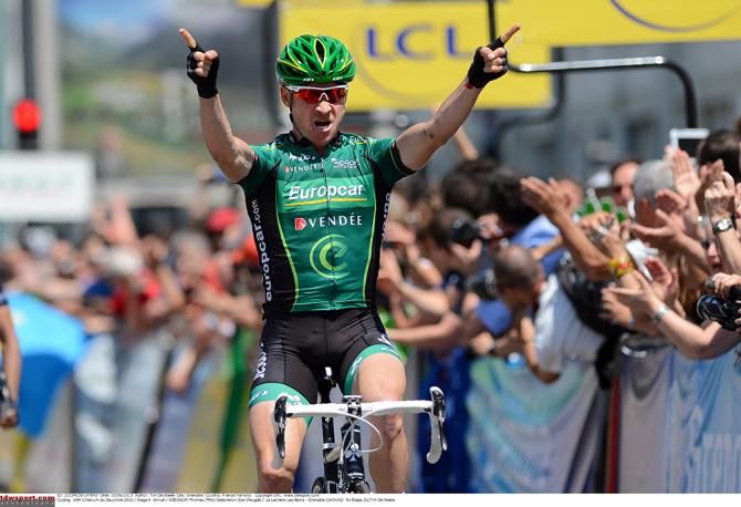 Thomas Voeckler (Europcar) features as prominently in the Dauphin&eacute; as in the Tour