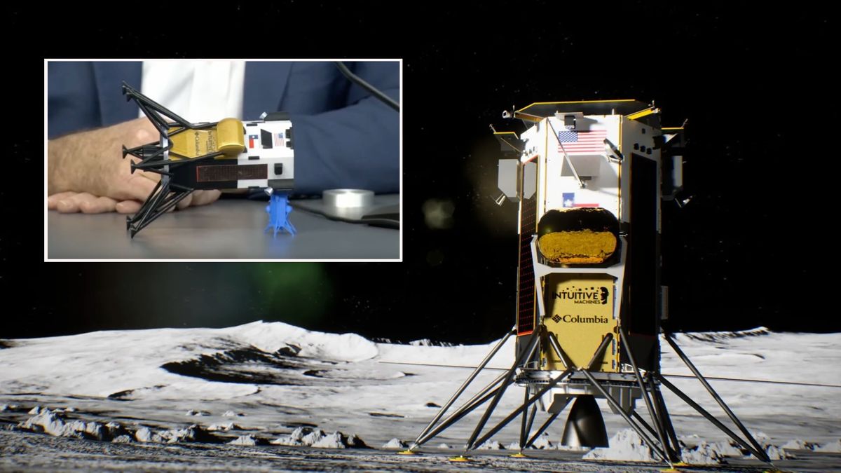 Intuitive Machines' Odysseus lander tipped over on the moon during 'spicy' lunar landing