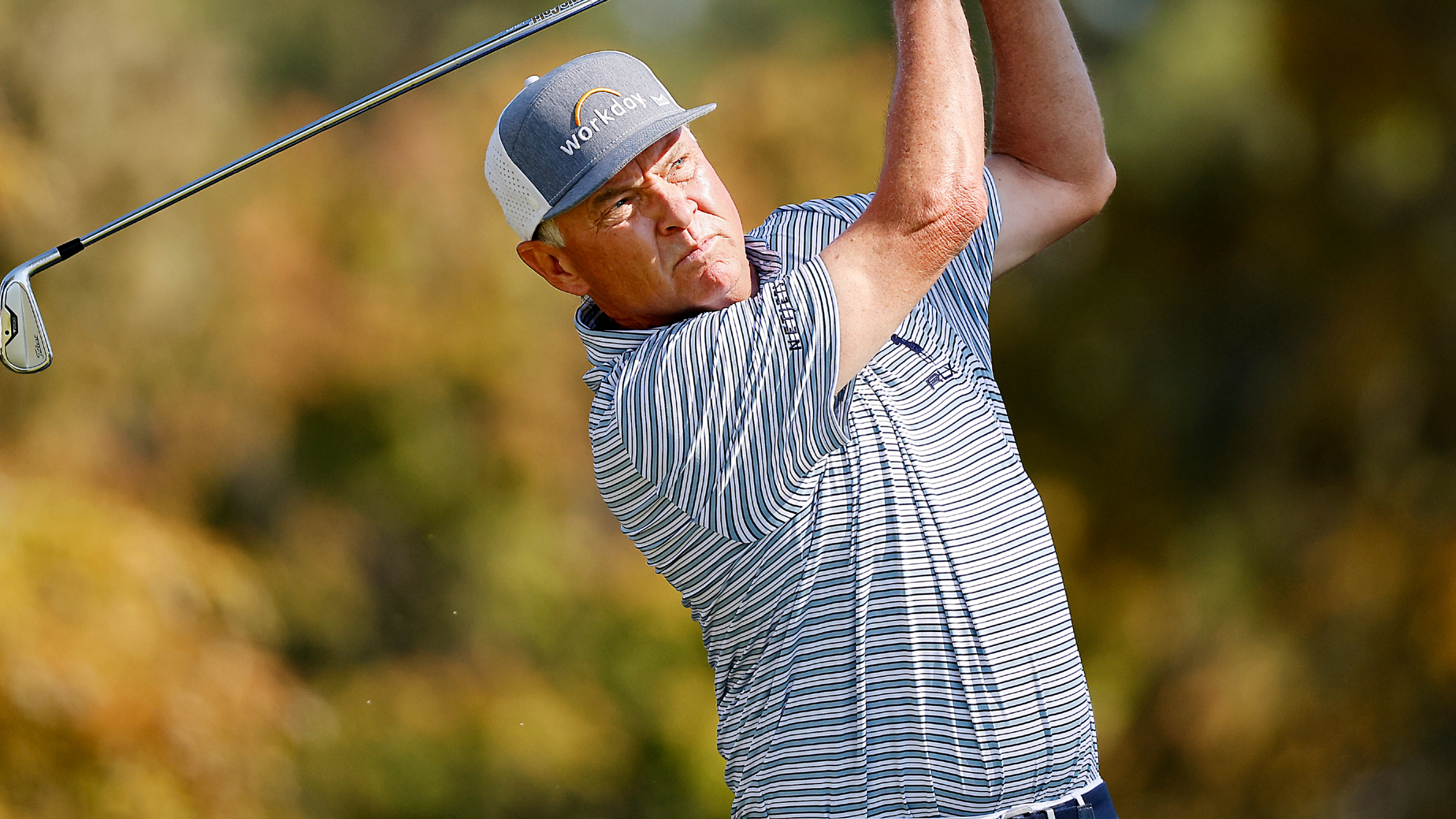 Davis Love III takes a shot at the SAS Championship