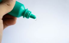 A bottle of eye drops.