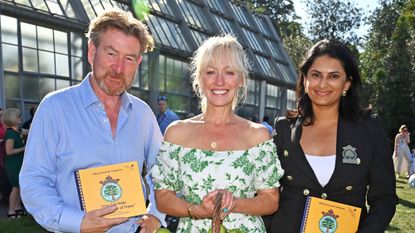 Joseph Spence, Clodagh McKenna and Smruti Sriram at the Green Tree Badge launch