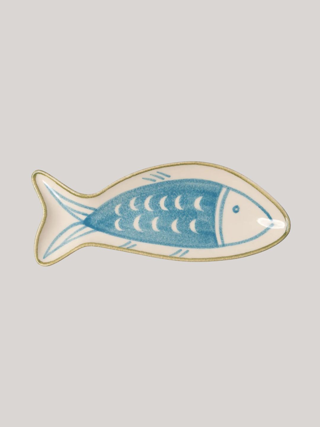 Damson Madder, Handpainted Fish Plate