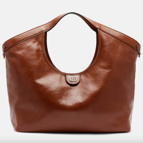 Gucci Giglio Large Leather Tote Bag