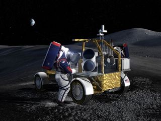 Artist's illustration of the moon rover that a Northrop Grumman-led team will develop for potential use by NASA's Artemis program.