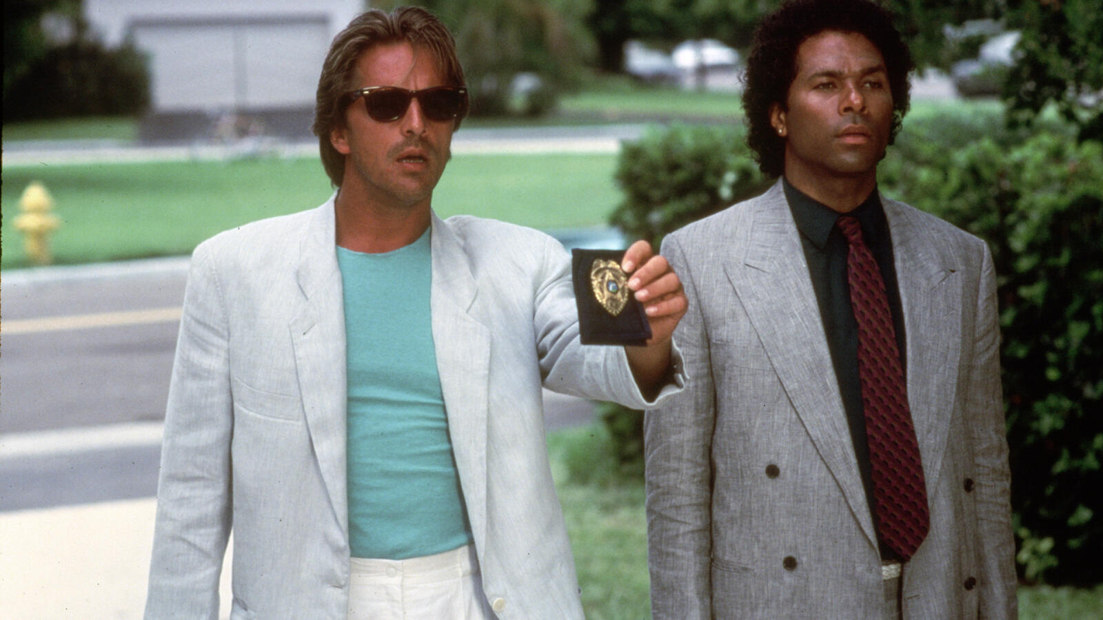 Don Johnson og Philip Michael Thomas i Miami Vice