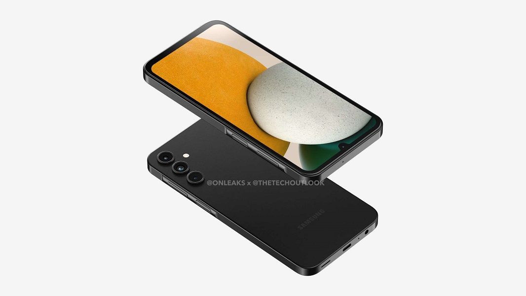 Another look at the leaked front and back rendering for the Galaxy A15.