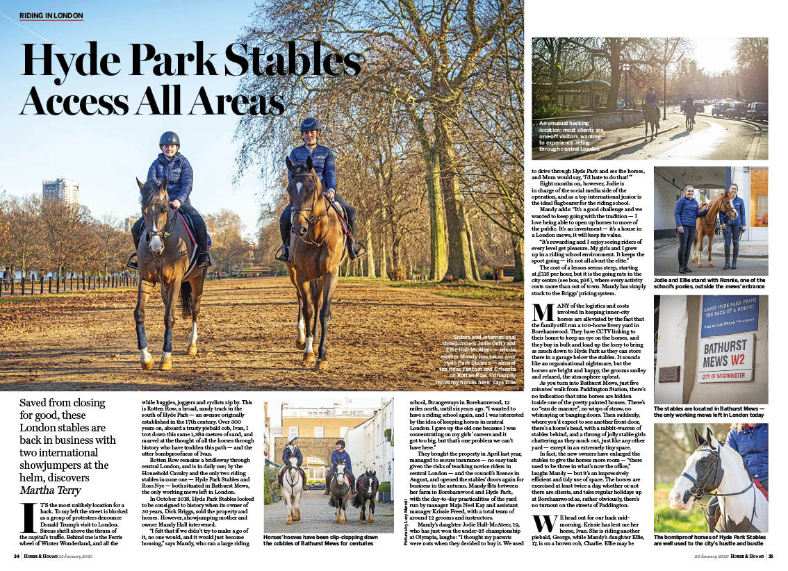 FT 3pp AAA Hyde Park Stables - H