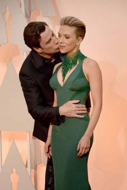 Scarlett Johansson and John Travolta, 2015