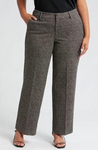 Kelsey Herringbone-Strickhose mit weitem Bein