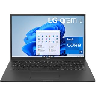 LG Gram 15 laptop against a white background.