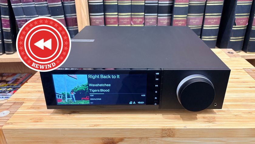 Cambridge Audio music streamer with Rewind logo