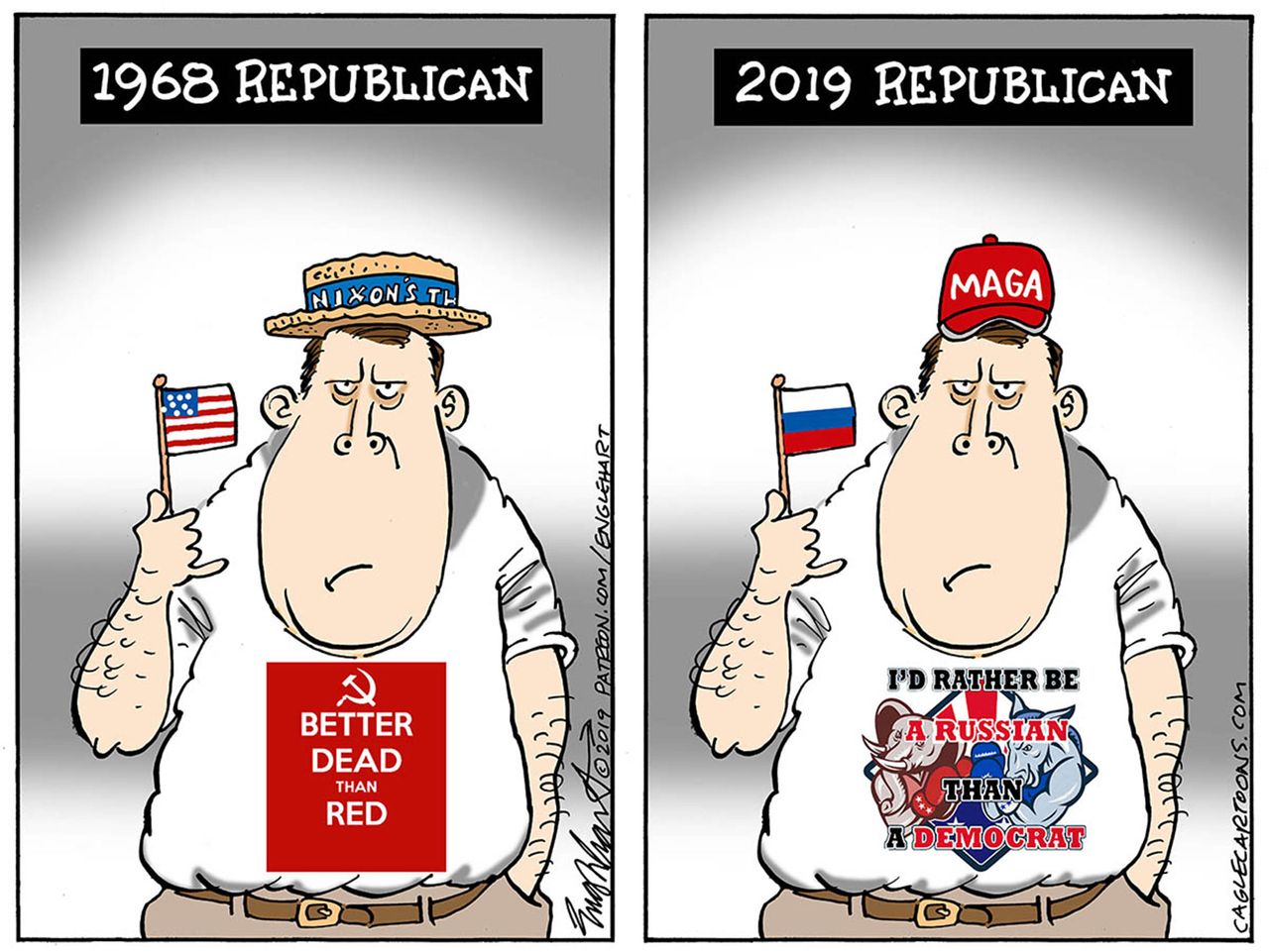 Political Cartoon U.S. 2019 Republican