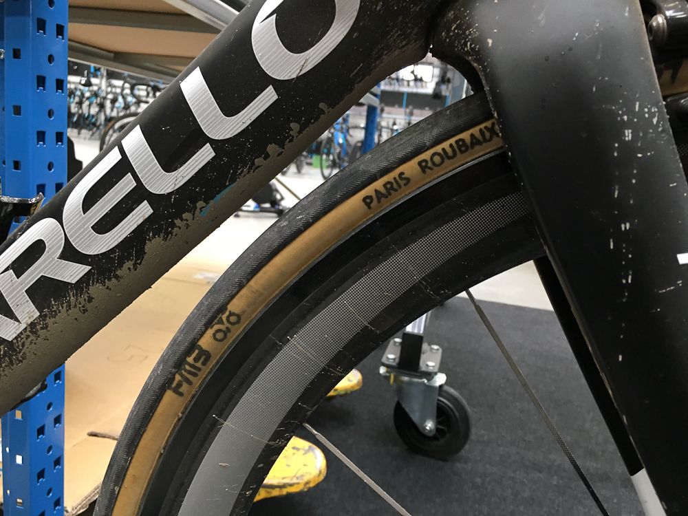 No mistaking what tyre to use for Paris-Roubaix.