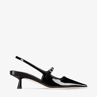 Black Patent Leather Pointed Pumps