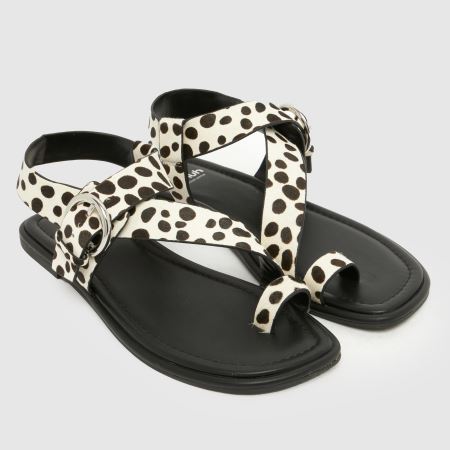 Schuh Tanvi Leather in Black &amp;amp; White