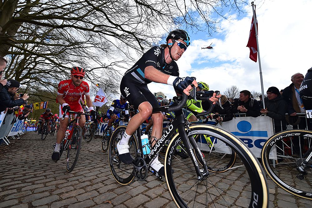 Team Sky's Like Rowe at Gent-Wevelgem