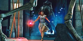 claire dearing running in heels in jurassic world