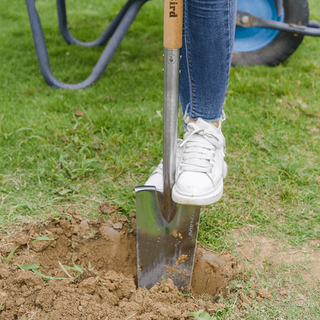 Berry&bird Trenching Shovel Garden Drain Spade Shovel 35" Garden Planting Spade