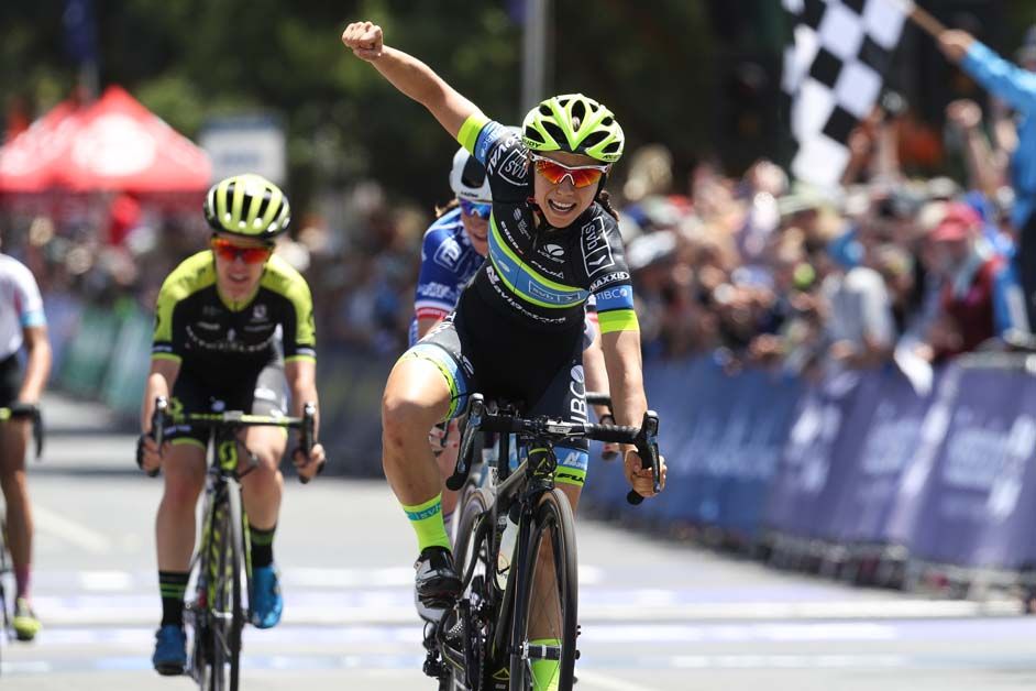 Shannon Malseed wins the road race