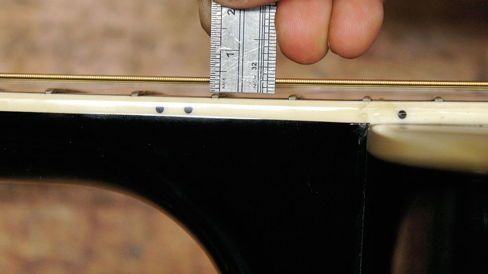 How to set acoustic guitar saddle height MusicRadar