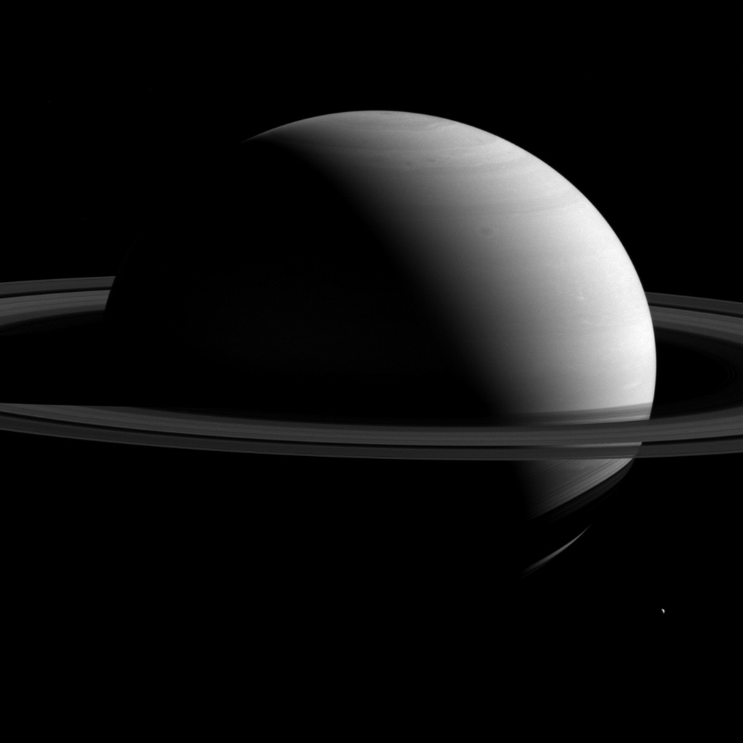 Saturn and Tethys