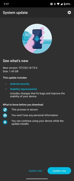 Motorola Razr Plus new update