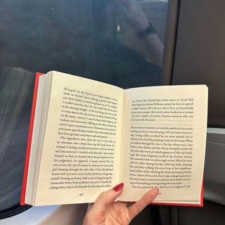 Reading on a train