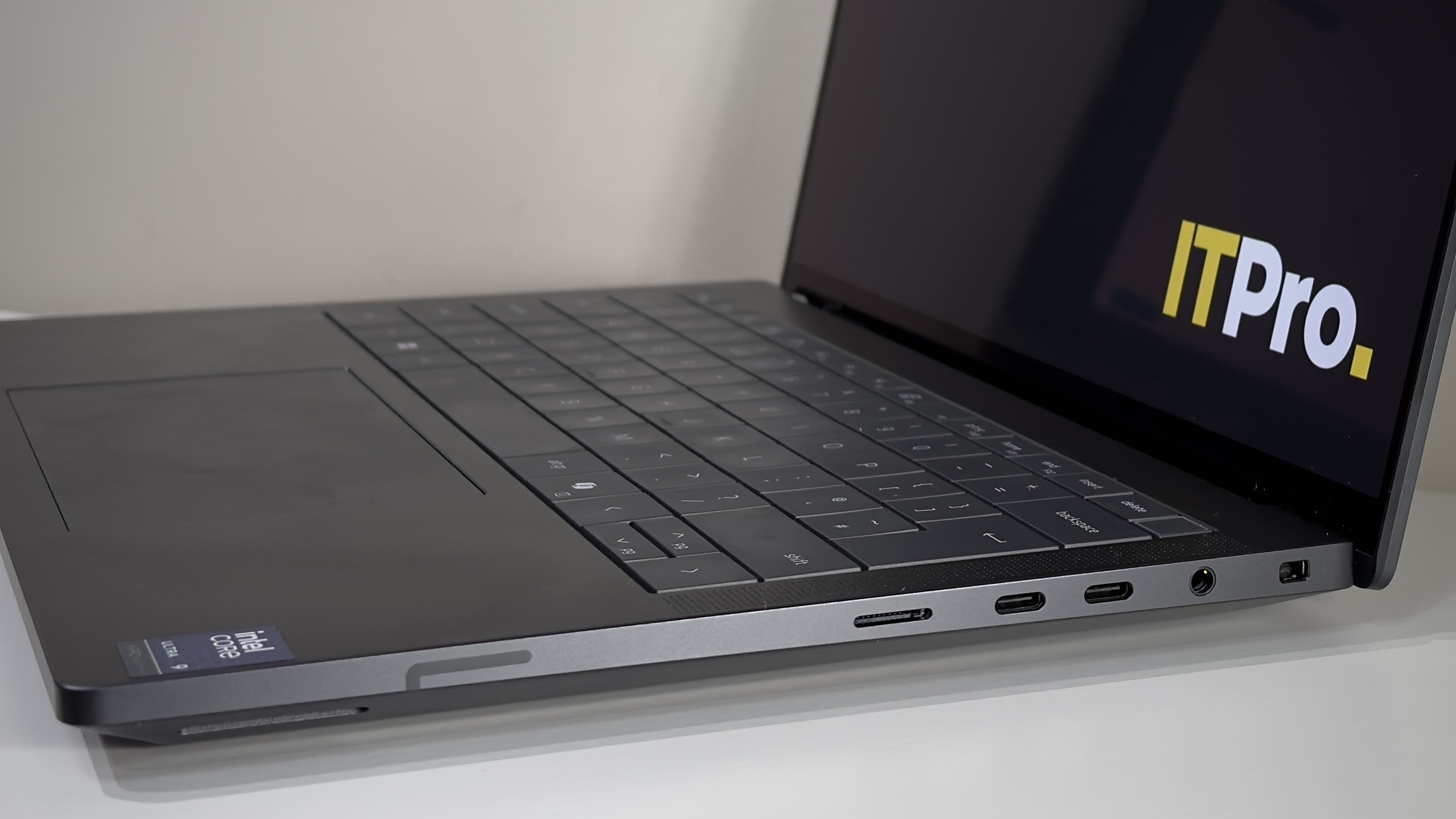 The Dell Pro Max 14 Premium laptop on a desk