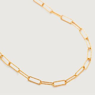 Monica Vinander Alta Textured Chain Necklace Adjustable 46cm/18'