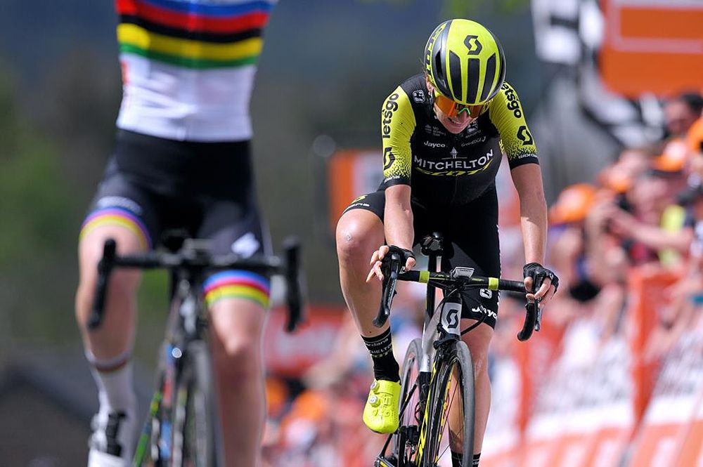Annemiek van Vleuten (Mitchelton-Scott) second at Fleche Wallonne