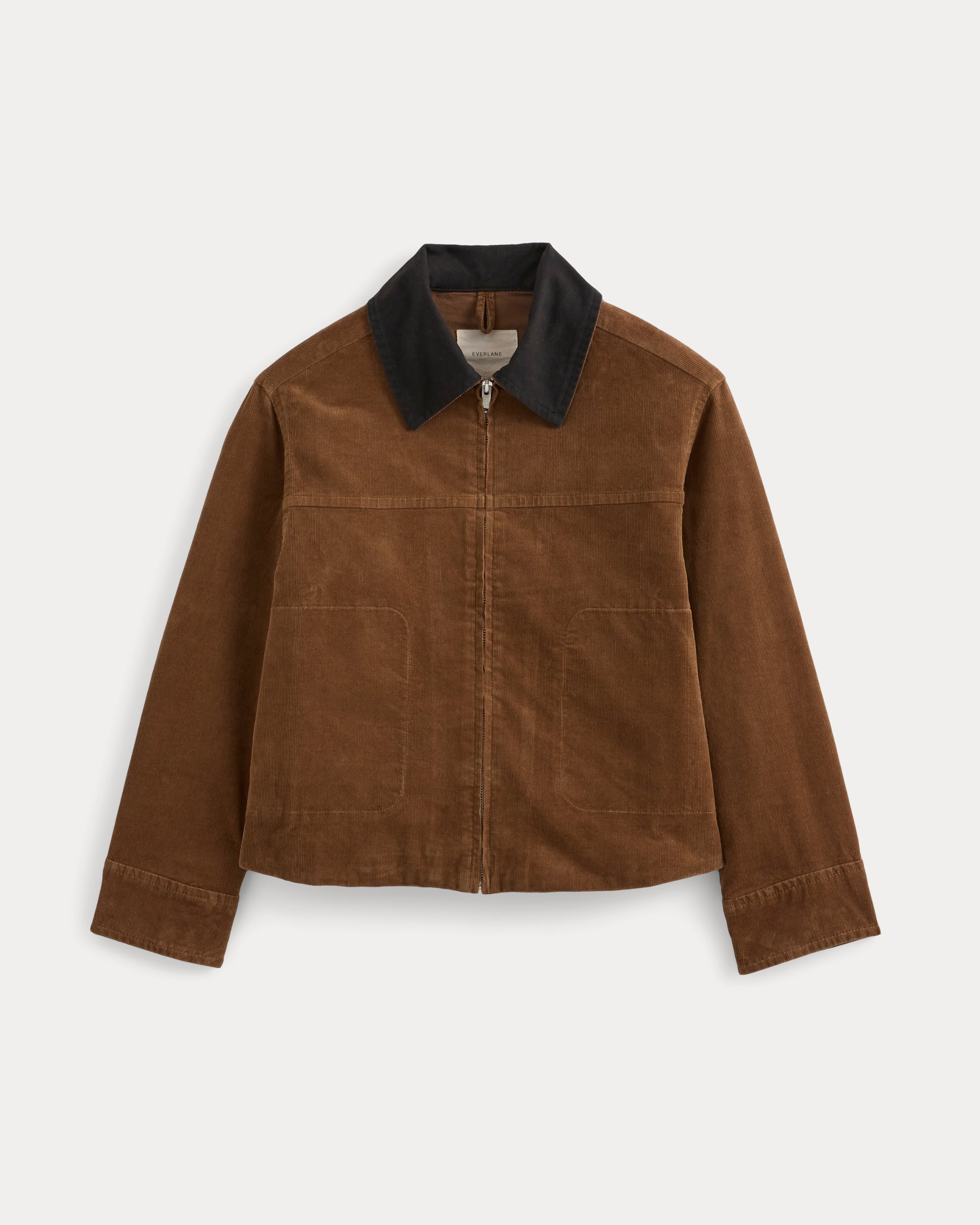 Stretch Corduroy Zip Jacket | Toffee - Xxs