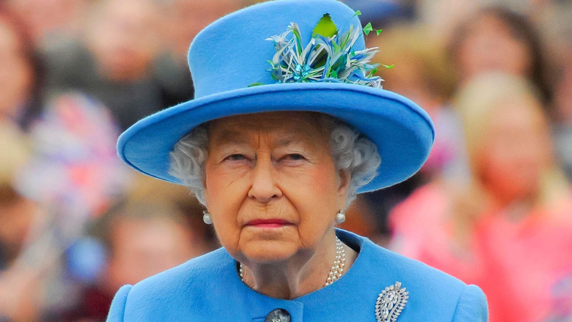 Queen Elizabeth visits Poundbury in Dorset on 27th October 2016 for the unveiling of the statue of the Queen Mother