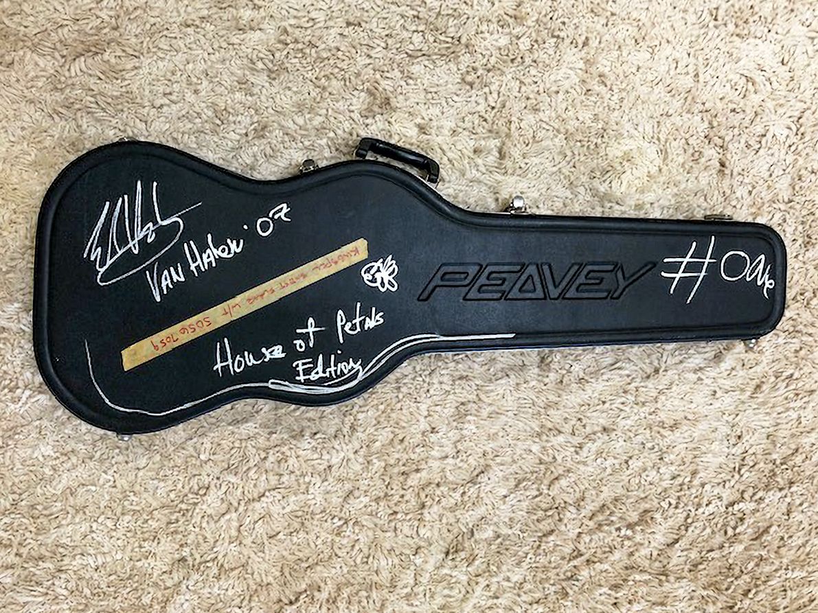 An EVH-played Peavey Wolfgang is being auctioned
