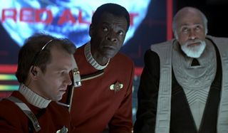 Star Trek IV: The Voyage Home Admiral Cartwright getting a status report