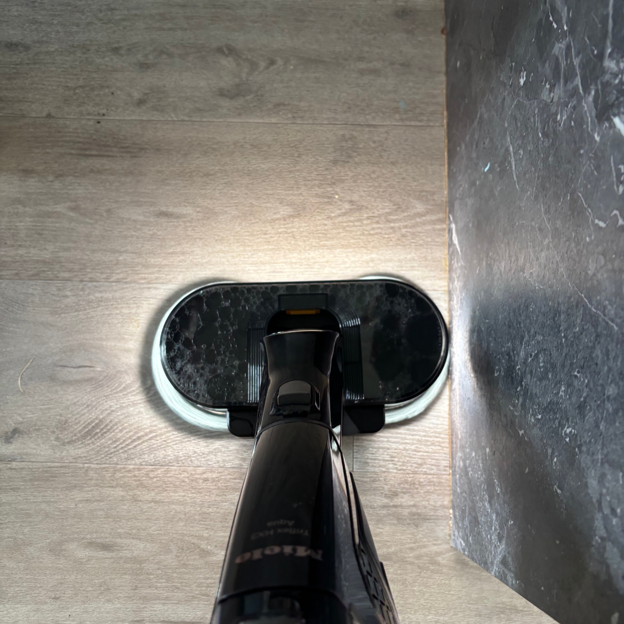 Miele Triflex HX3 Aqua mop on hard floor