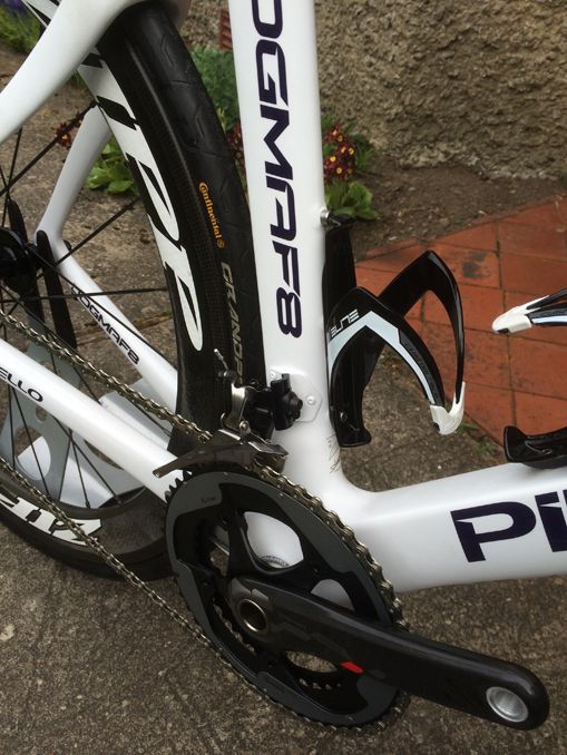 Wiggins will carry on riding a Pinarello Dogma road bike