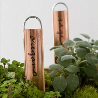 Anthropologie brass plant tags