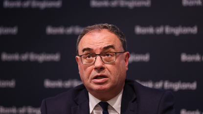 Andrew Bailey speaks at the Monetary Policy Report news conference in August
