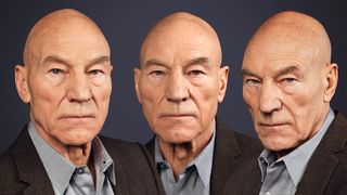 Sir Patrick Stewart photographed as legendary van Dyck painting