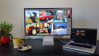 Apple Pro Display XDR on a desk