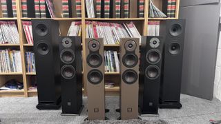 Fyne F501E, Dali Sonik 5, Dali Oberon 5 in test room