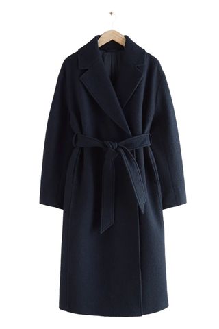 Voluminous Belted Wool Coat