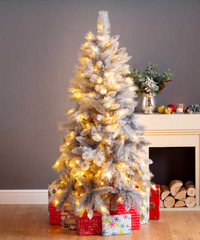5ft Norfolk Prelit Grey Shimmer Christmas Tree | £89.99