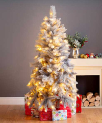 5ft Norfolk Prelit Grey Shimmer Christmas Tree | £89.99 £159.99 SAVE £30 at Robert Dyas