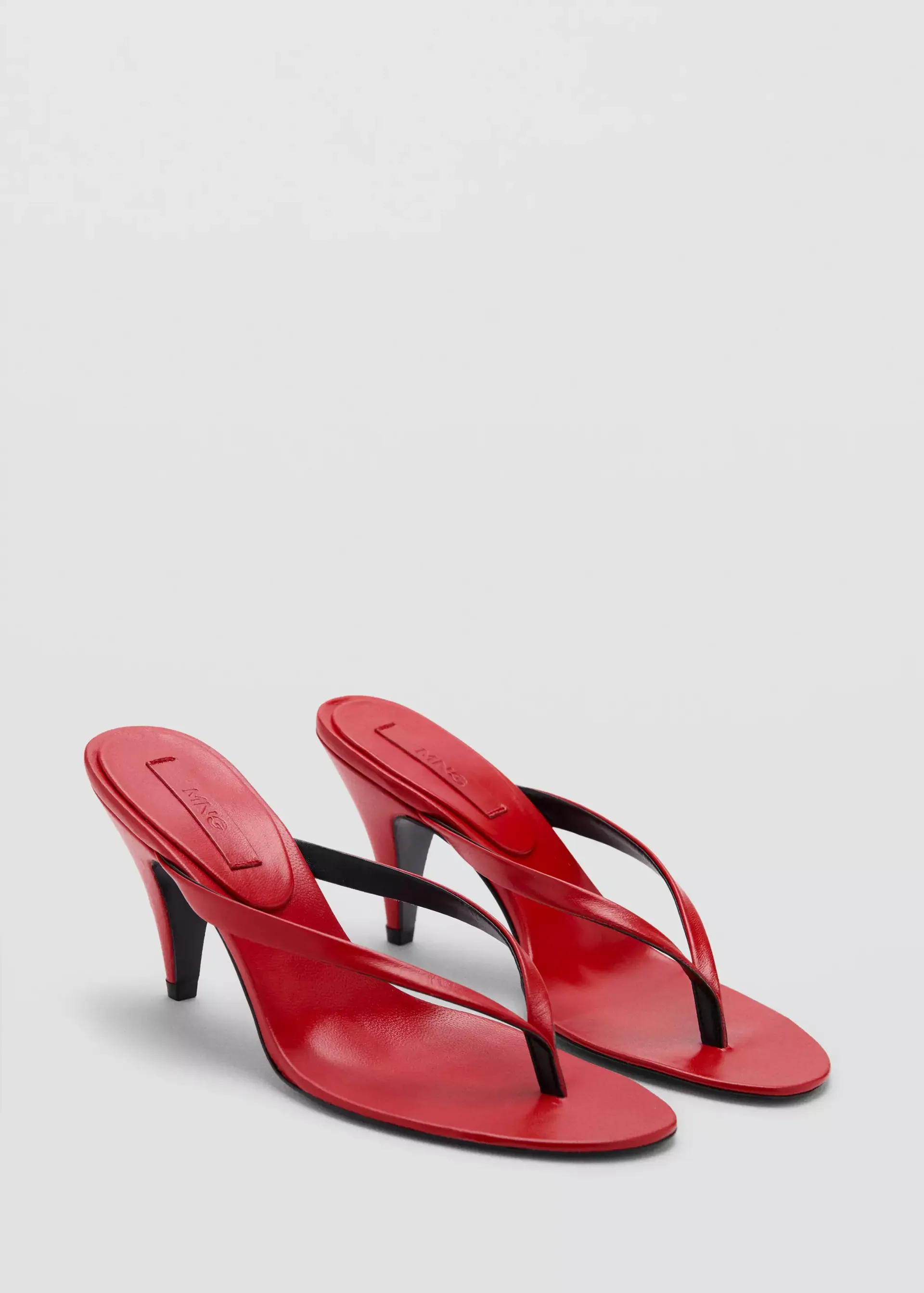 Funnel-Heel Leather Sandal - Women | Mango Usa