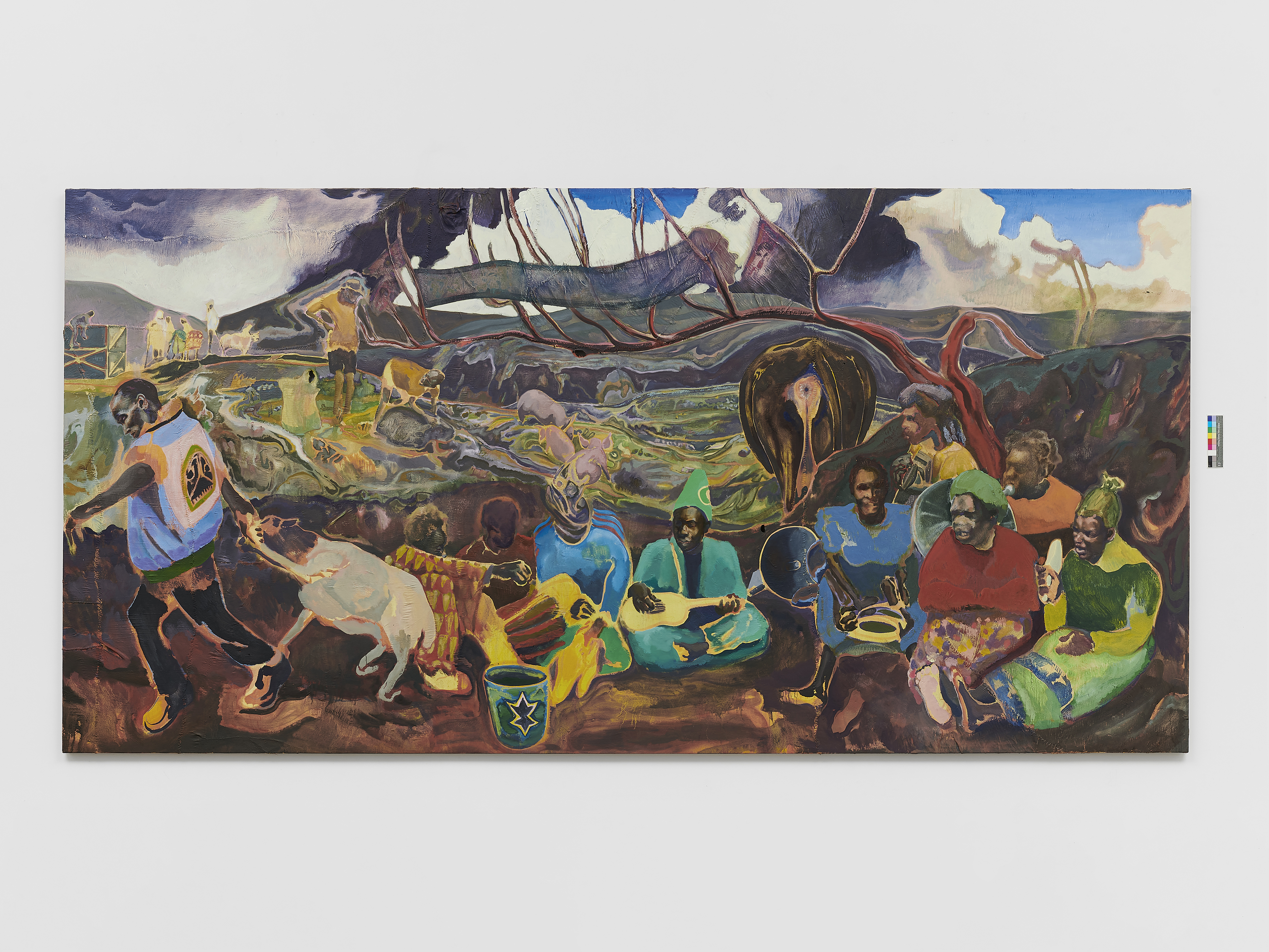 Michael Armitage, Dandora (Xala, Musicians), 2022. Pinault Collection