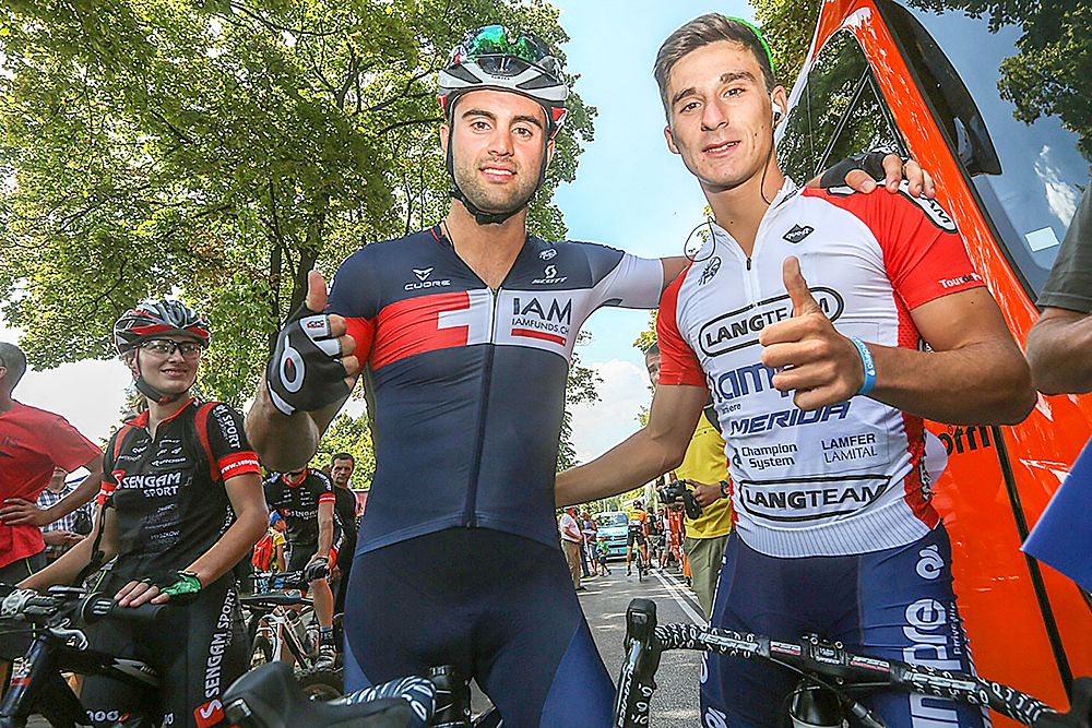 Matteo Palucchi (IAM Cycling) at the start of stage 3 at the Tour de Pologne