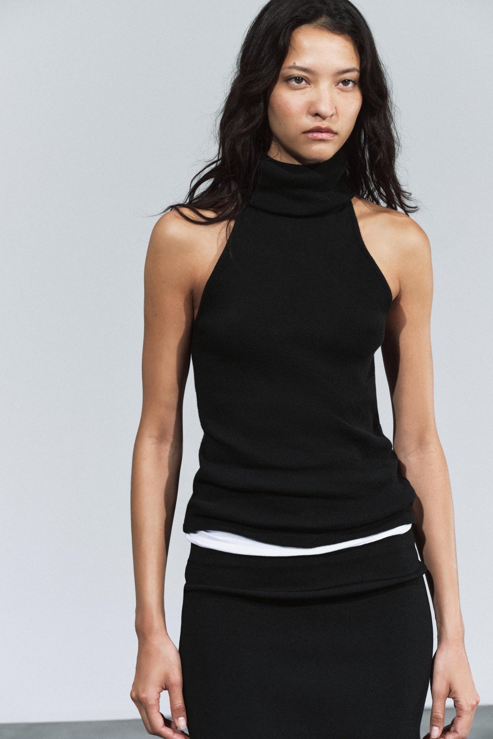 zara, High Neck Top